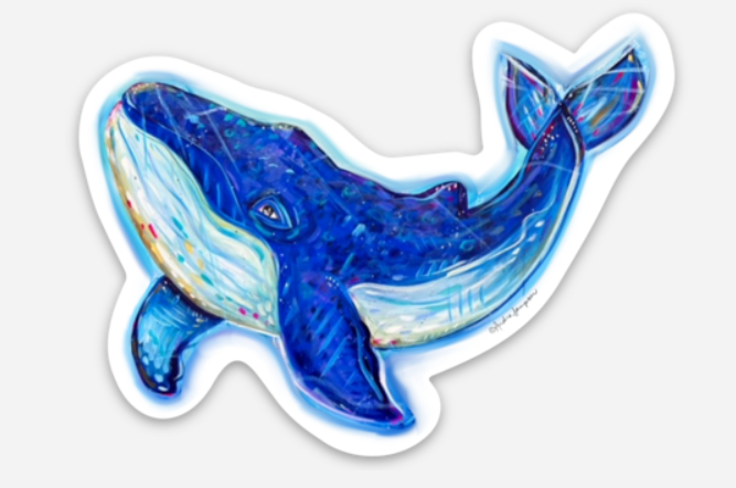 Whale Sticker